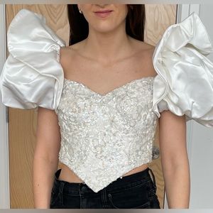 Shop Gossamer vintage bridal gown top